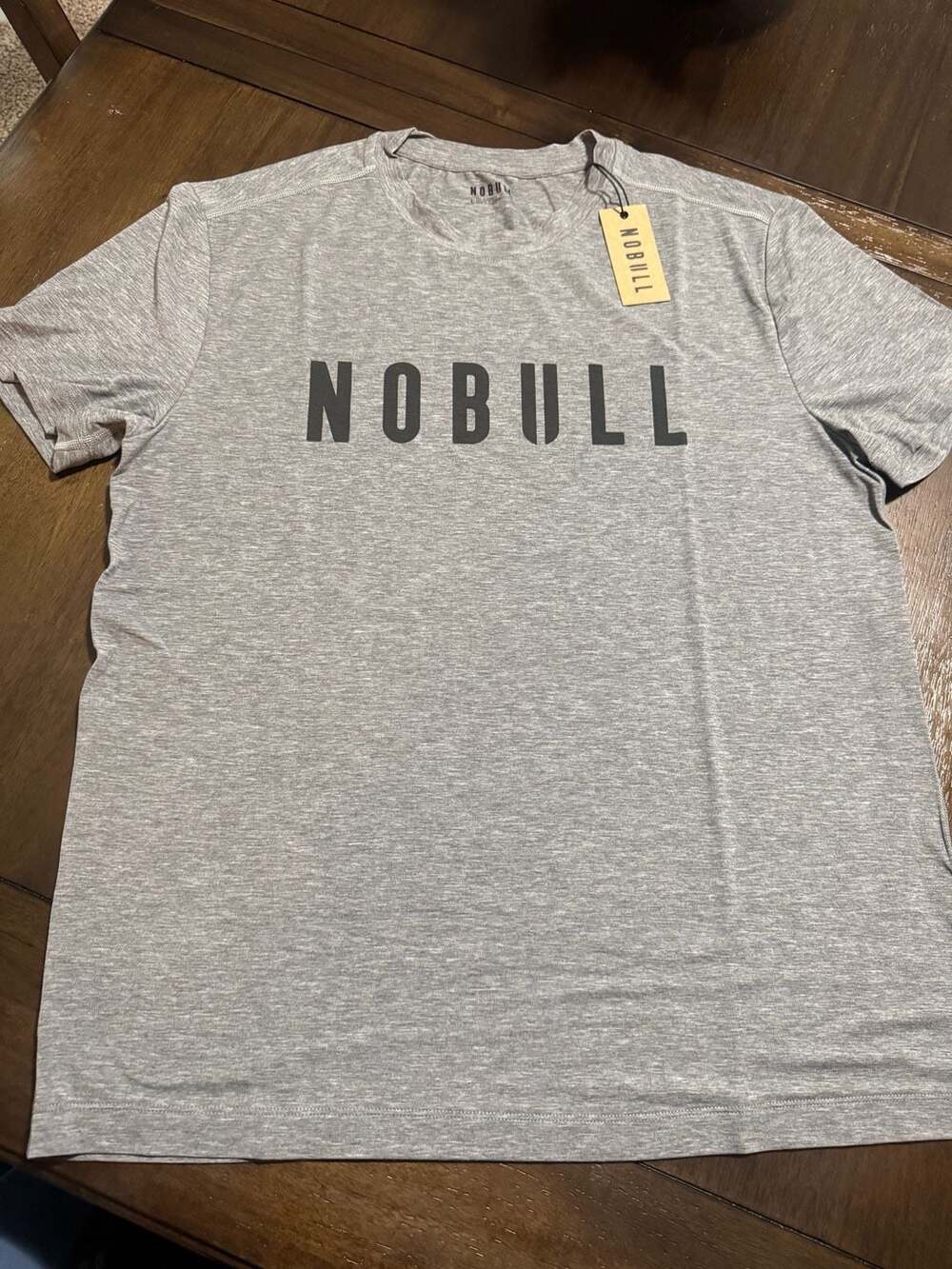 NOBULL Men's Tee Size L Heather Gray